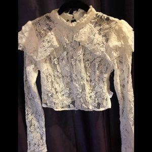 Forever 21 Lace Knit Top